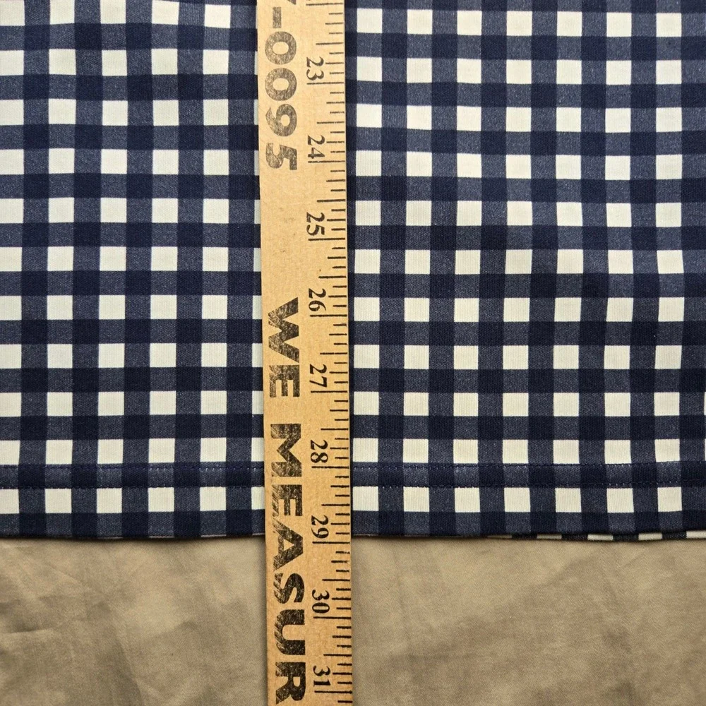 Draper James x Lands End Mens Gingham Polo and Swim Trunks‎ Set Blue Navy XL